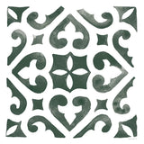 Andalusian Tile I Pine Green by Mercedes Lopez Charro. SKU 70255a. Archival Giclee Fine art print for wall decor.