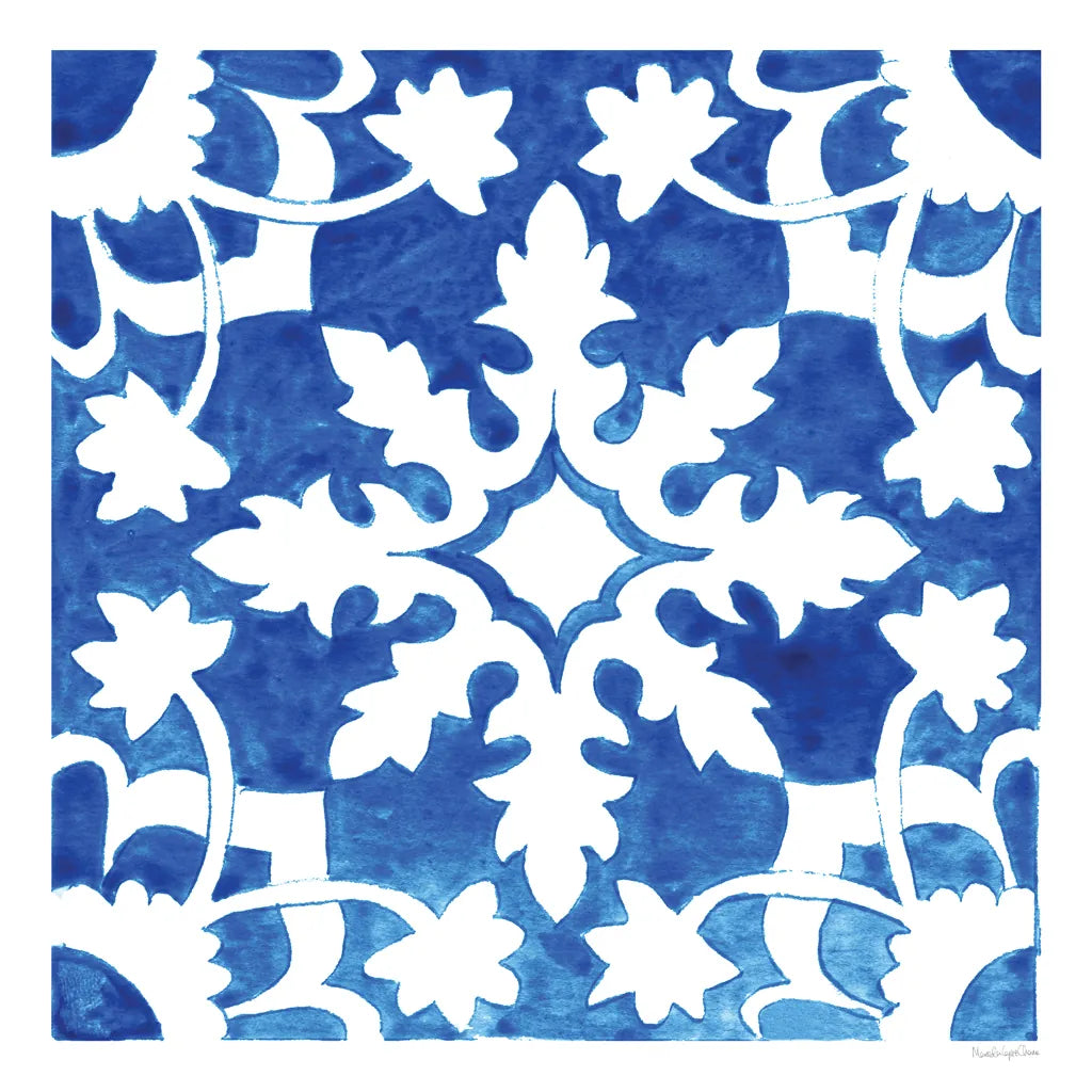 Andalusian Tile II by Mercedes Lopez Charro. SKU 68806a. Archival Giclee Fine art print for wall decor.