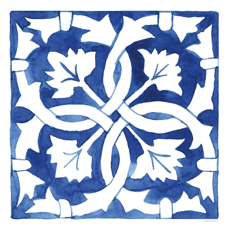 Andalusian Tile III by Mercedes Lopez Charro. SKU 68807a. Archival Giclee Fine art print for wall decor.