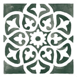 Andalusian Tile IV Pine Green by Mercedes Lopez Charro. SKU 70258a. Archival Giclee Fine art print for wall decor.