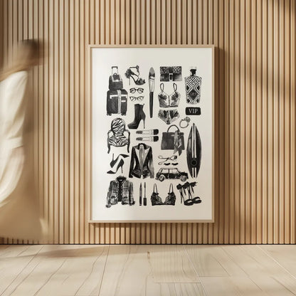 Back to Black I by Mercedes Lopez Charro. shown as over sized large wall art. Available as an archival giclee rolled canvas, fine art paper, or poster print. SKU 66607h.