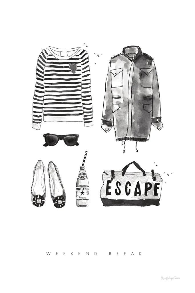 Back to Black II by Mercedes Lopez Charro. SKU 66608h. Archival Giclee Fine art print for wall decor.