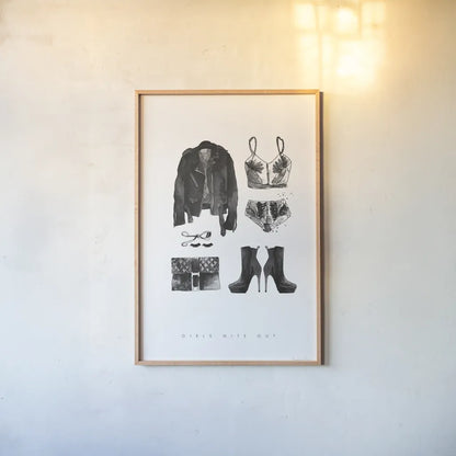 Back to Black III by Mercedes Lopez Charro. shown as a paper print in a natural frame. Available as a archival giclee rolled canvas, fine art paper, or poster print. SKU 66609h.