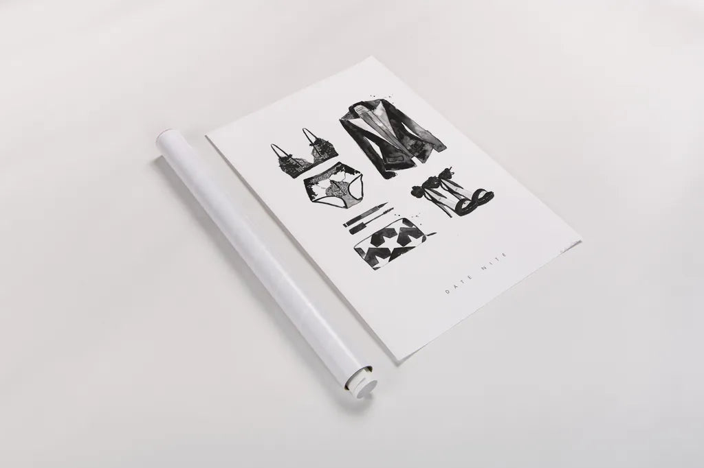 Back to Black IV by Mercedes Lopez Charro. shown as a rolled paper print. Available as archival giclee rolled canvas, fine art paper, or poster print. SKU 66610h.