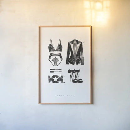 Back to Black IV by Mercedes Lopez Charro. shown as a paper print in a natural frame. Available as a archival giclee rolled canvas, fine art paper, or poster print. SKU 66610h.