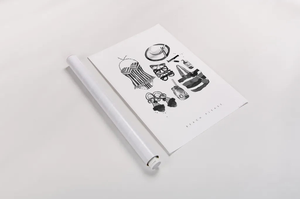 Back to Black V by Mercedes Lopez Charro. shown as a rolled paper print. Available as archival giclee rolled canvas, fine art paper, or poster print. SKU 66611h.