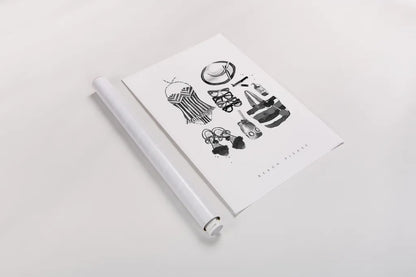 Back to Black V by Mercedes Lopez Charro. shown as a rolled paper print. Available as archival giclee rolled canvas, fine art paper, or poster print. SKU 66611h.