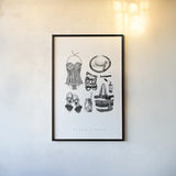 Back to Black V by Mercedes Lopez Charro. shown as a paper print in a black flame. Available as a archival giclee rolled canvas, fine art paper, or poster print. SKU 66611h.