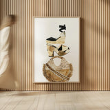 Beach Glam II by Mercedes Lopez Charro. shown as over sized large wall art. Available as an archival giclee rolled canvas, fine art paper, or poster print. SKU 68583h.