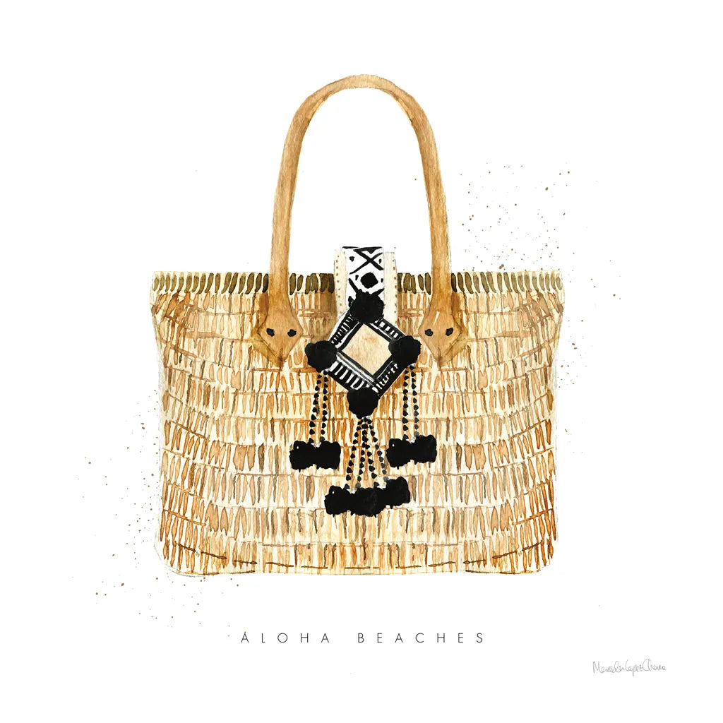 Beach Glam IV by Mercedes Lopez Charro. SKU 68585a. Archival Giclee Fine art print for wall decor.
