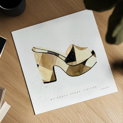 Beach Glam V by Mercedes Lopez Charro. Shown as a detailed flat fine art print, highlighting archival giclee quality. Available as an archival giclee rolled canvas, fine art paper, or poster print. SKU 68586a.