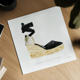 Beach Glam VI by Mercedes Lopez Charro. Shown as a detailed flat fine art print, highlighting archival giclee quality. Available as an archival giclee rolled canvas, fine art paper, or poster print. SKU 68587a.