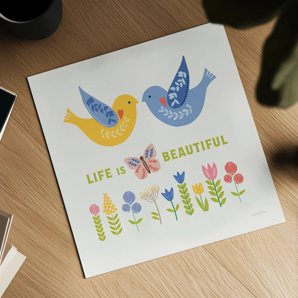 Better Together IV by Mercedes Lopez Charro. Shown as a detailed flat fine art print, highlighting archival giclee quality. Available as an archival giclee rolled canvas, fine art paper, or poster print. SKU 83014a.