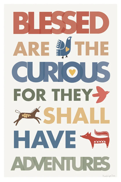 Blessed are the Curious by Mercedes Lopez Charro. SKU 77123h. Archival Giclee Fine art print for wall decor.