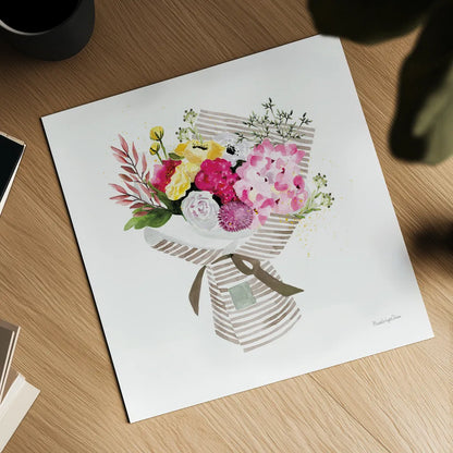 Bloom with Grace by Mercedes Lopez Charro. Shown as a detailed flat fine art print, highlighting archival giclee quality. Available as an archival giclee rolled canvas, fine art paper, or poster print. SKU 72144a.