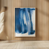 Bold Blue I by Mercedes Lopez Charro. shown as over sized large wall art. Available as an archival giclee rolled canvas, fine art paper, or poster print. SKU 64826h.