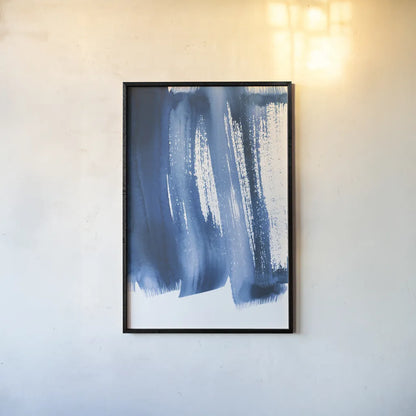 Bold Blue I by Mercedes Lopez Charro. shown as a paper print in a black flame. Available as a archival giclee rolled canvas, fine art paper, or poster print. SKU 64826h.