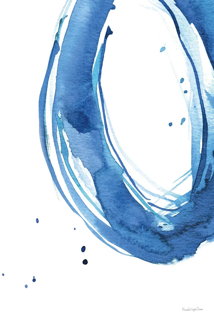 Bold Blue II by Mercedes Lopez Charro. SKU 64827h. Archival Giclee Fine art print for wall decor.