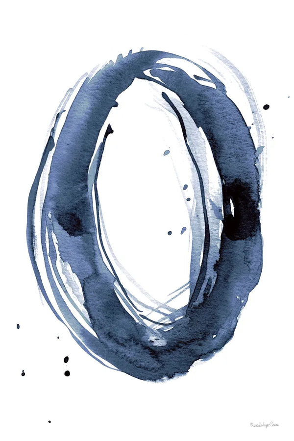 Bold Blue III Dark by Mercedes Lopez Charro. SKU 90112h. Archival Giclee Fine art print for wall decor.