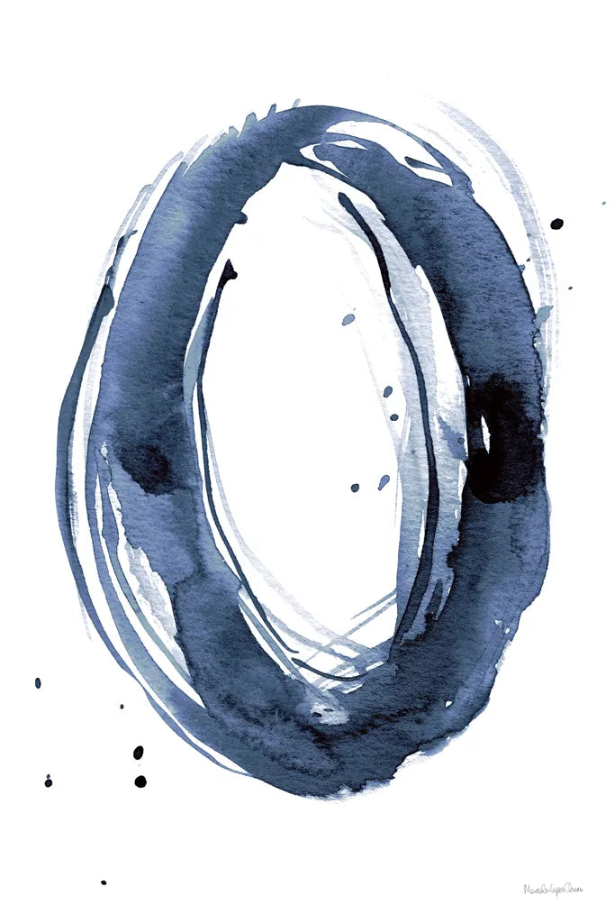 Bold Blue III Dark by Mercedes Lopez Charro. SKU 90112h. Archival Giclee Fine art print for wall decor.