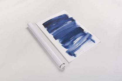 Bold Blue IV by Mercedes Lopez Charro. shown as a rolled paper print. Available as archival giclee rolled canvas, fine art paper, or poster print. SKU 64829h.