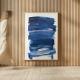 Bold Blue IV by Mercedes Lopez Charro. shown as over sized large wall art. Available as an archival giclee rolled canvas, fine art paper, or poster print. SKU 64829h.