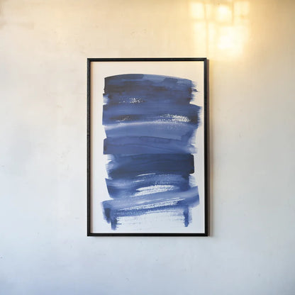 Bold Blue IV by Mercedes Lopez Charro. shown as a paper print in a black flame. Available as a archival giclee rolled canvas, fine art paper, or poster print. SKU 64829h.