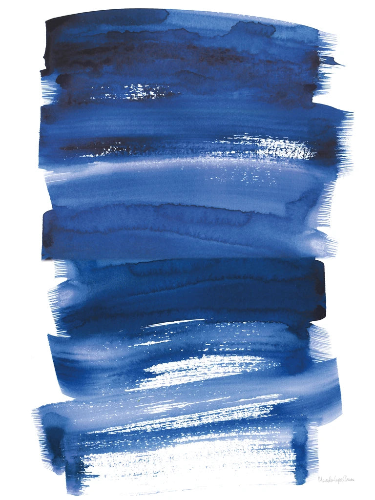 Bold Blue IV Crop by Mercedes Lopez Charro
