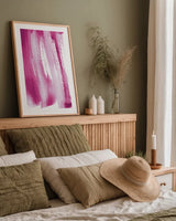 Bold Neon I by Mercedes Lopez Charro. shown as a paper print in a natural frame. Available as a archival giclee rolled canvas, fine art paper, or poster print. SKU 80378h.