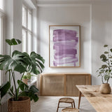 Bold Neon IV by Mercedes Lopez Charro. shown as a print in a natural wood frame in a dining room. Available as a archival giclee rolled canvas, fine art paper, or poster print. SKU 80381h.