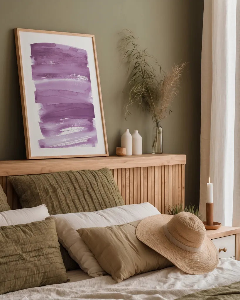 Bold Neon IV by Mercedes Lopez Charro. shown as a paper print in a natural frame. Available as a archival giclee rolled canvas, fine art paper, or poster print. SKU 80381h.