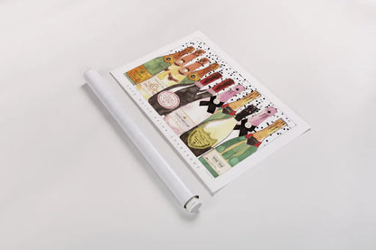 Bubbly by Mercedes Lopez Charro. shown as a rolled paper print. Available as archival giclee rolled canvas, fine art paper, or poster print. SKU 93249i.