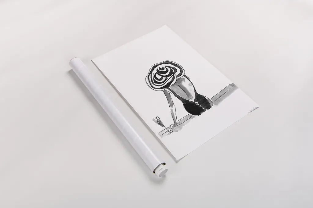 By the Pool by Mercedes Lopez Charro. shown as a rolled paper print. Available as archival giclee rolled canvas, fine art paper, or poster print. SKU 73177h.