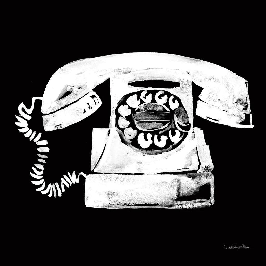 Call Me by Mercedes Lopez Charro. SKU 73179a. Archival Giclee Fine art print for wall decor.