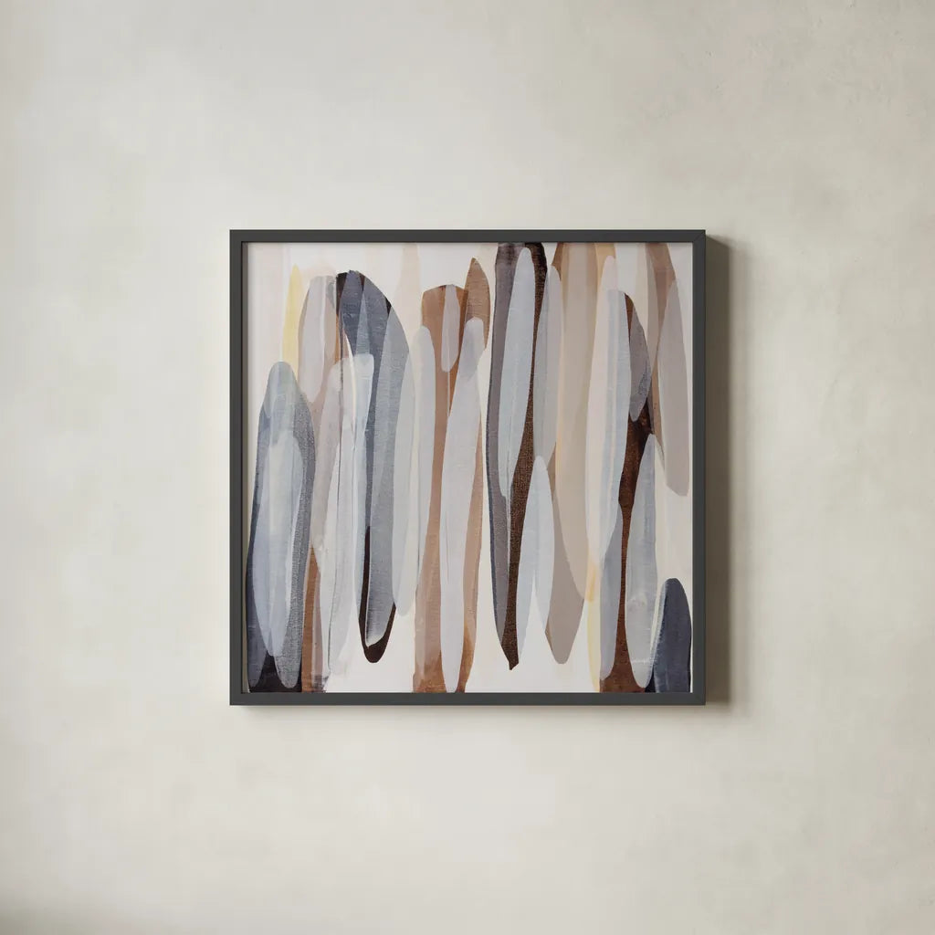 Cappuccino by Mercedes Lopez Charro. Shown in a sleek black glass frame for a contemporary gallery look. Available as an archival giclee rolled canvas, fine art paper, or poster print. SKU 101406a.