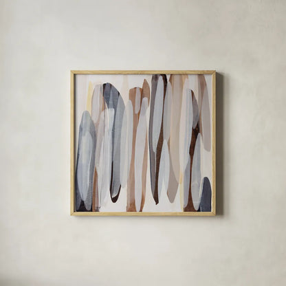 Cappuccino by Mercedes Lopez Charro. Shown in a natural wood glass frame for a timeless modern aesthetic. Available as an archival giclee rolled canvas, fine art paper, or poster print. SKU 101406a.