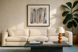 Cappuccino by Mercedes Lopez Charro. Displayed in a glass frame with matte in a clean modern living room. Available as an archival giclee rolled canvas, fine art paper, or poster print. SKU 101406a.
