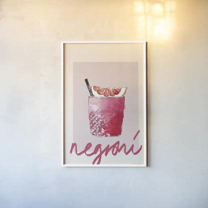 Cheers I by Mercedes Lopez Charro. shown as a paper print in a white frame. Available as a archival giclee rolled canvas, fine art paper, or poster print. SKU 85672h.