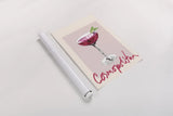 Cheers II by Mercedes Lopez Charro. shown as a rolled paper print. Available as archival giclee rolled canvas, fine art paper, or poster print. SKU 85673h.