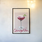 Cheers II by Mercedes Lopez Charro. shown as a paper print in a black flame. Available as a archival giclee rolled canvas, fine art paper, or poster print. SKU 85673h.