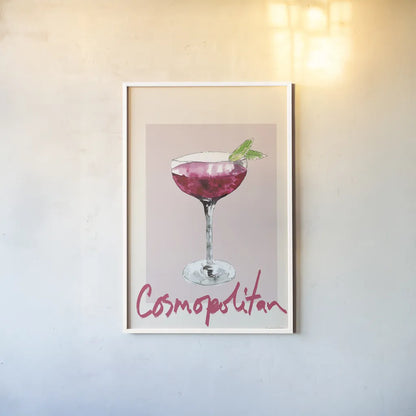Cheers II by Mercedes Lopez Charro. shown as a paper print in a white frame. Available as a archival giclee rolled canvas, fine art paper, or poster print. SKU 85673h.