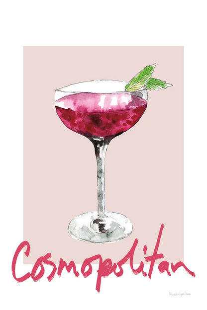 Cheers II on White by Mercedes Lopez Charro. SKU 91158h. Archival Giclee Fine art print for wall decor.