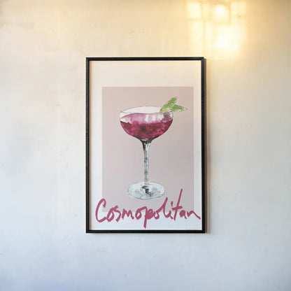 Cheers II on White by Mercedes Lopez Charro. shown as a paper print in a black flame. Available as a archival giclee rolled canvas, fine art paper, or poster print. SKU 91158h.