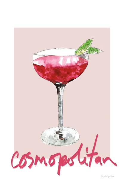Cheers II on White v2 by Mercedes Lopez Charro. SKU 91308h. Archival Giclee Fine art print for wall decor.