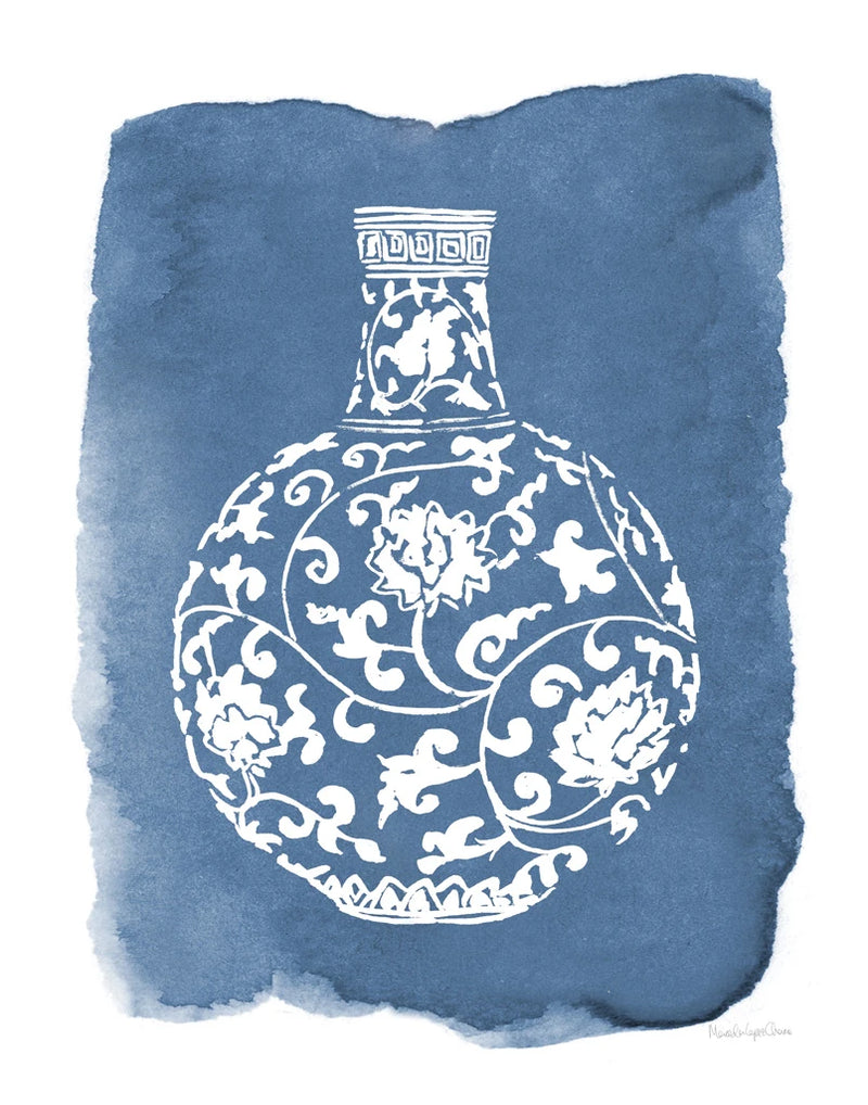Chinese Vase I v2 by Mercedes Lopez Charro