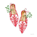 Christmas Eve Mules II by Mercedes Lopez Charro. SKU 71536a. Archival Giclee Fine art print for wall decor.