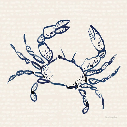 Coastal Crabs I by Mercedes Lopez Charro. SKU 86319a. Archival Giclee Fine art print for wall decor.
