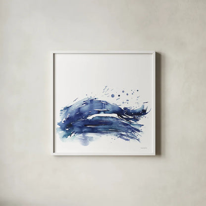 Coastal Splash III by Mercedes Lopez Charro. Shown in a crisp white glass frame for a clean and minimalist style. Available as an archival giclee rolled canvas, fine art paper, or poster print. SKU 64832a.