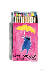 Cool Cat Club Matches I by Mercedes Lopez Charro. SKU 85530h. Archival Giclee Fine art print for wall decor.