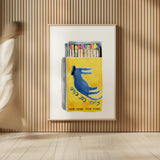 Cool Cat Club Matches II by Mercedes Lopez Charro. shown as over sized large wall art. Available as an archival giclee rolled canvas, fine art paper, or poster print. SKU 85531h.